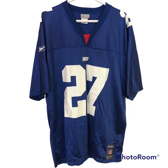 Vintage Reebok NYG Giants NFL Replica Jersey Dayne 27 Blue Men’s Large EUC - Picture 8 of 10